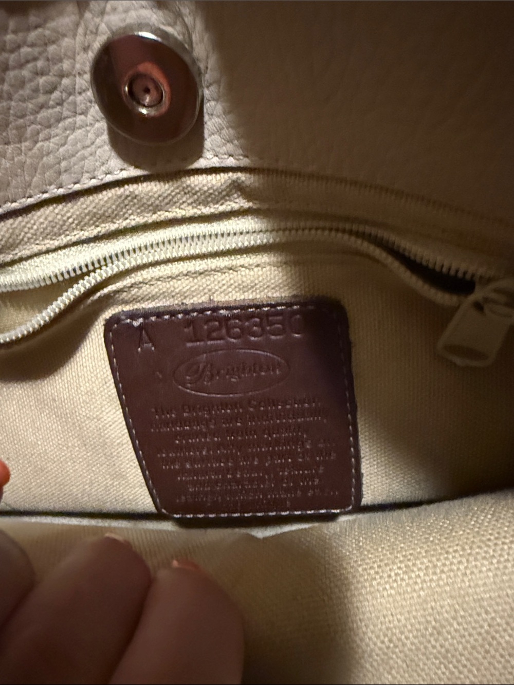 Brighton Beige and Brown Leather Shoulder Bag with Heart Charm - Picture 2 of 10